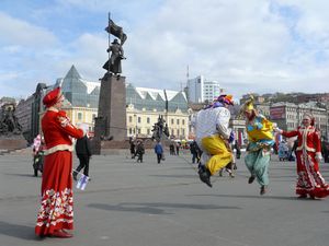 Фото. Владивосток. Праздник «Приморье хлебосольное» и сбор пожертвований на Преображенский кафедральный собор