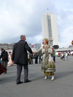 Фото. Владивосток. Праздник «Приморье хлебосольное» и сбор пожертвований на Преображенский кафедральный собор