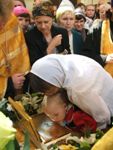 Фото, встреча мощей в Свято-Никольском Кафедральном соборе