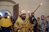 Митрополит Волоколамский Иларион совершил Литургию древнерусским чином в московском храме Покрова Пресвятой Богородицы в Рубцове