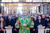 В день Собора всех преподобных отцов Киево-Печерских Блаженнейший митрополит Онуфрий совершил в Киево-Печерской лавре Литургию и чинопоследование с чтением акафиста Страстям Христовым