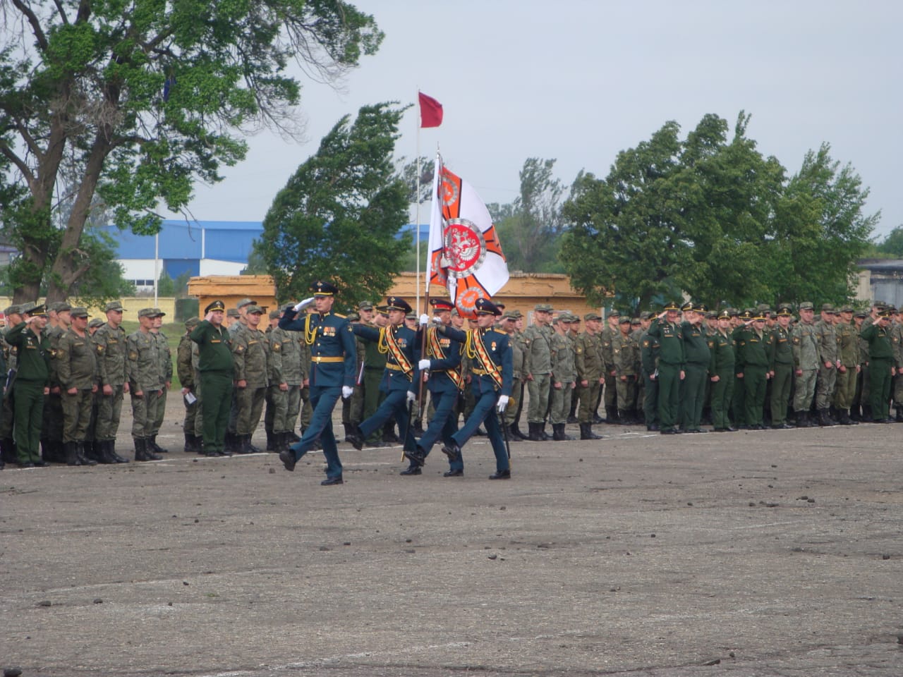 Священник II благочиния благословил военнослужащих перед началом учений