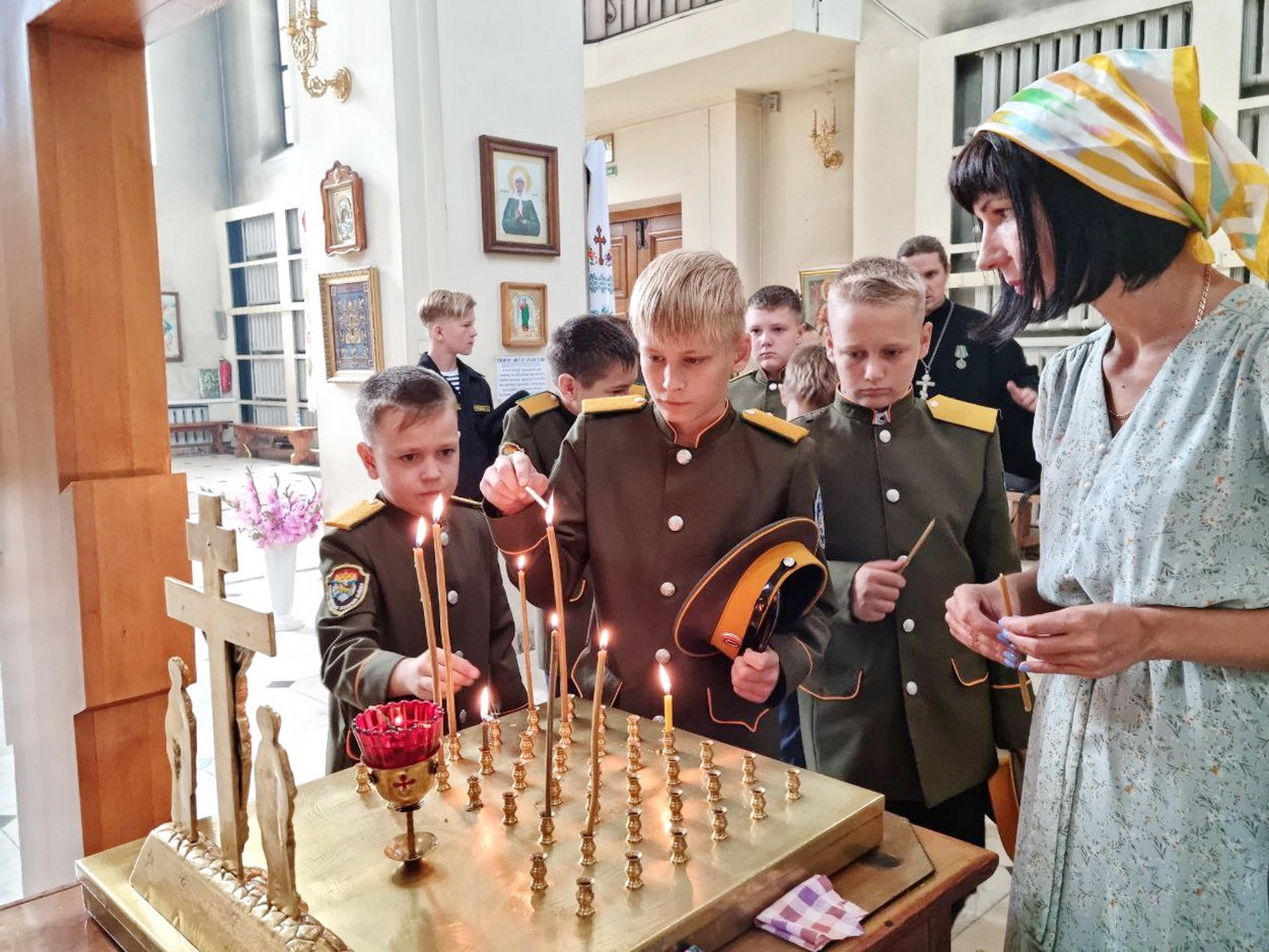 Казачий класс из школы №10 побывал на видеоэкскурсии по Поезду Победы (+ Фото + Видео)