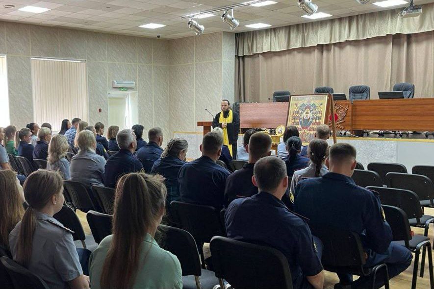 Икона святых покровителей воинства российского побывала в ГУФСИН