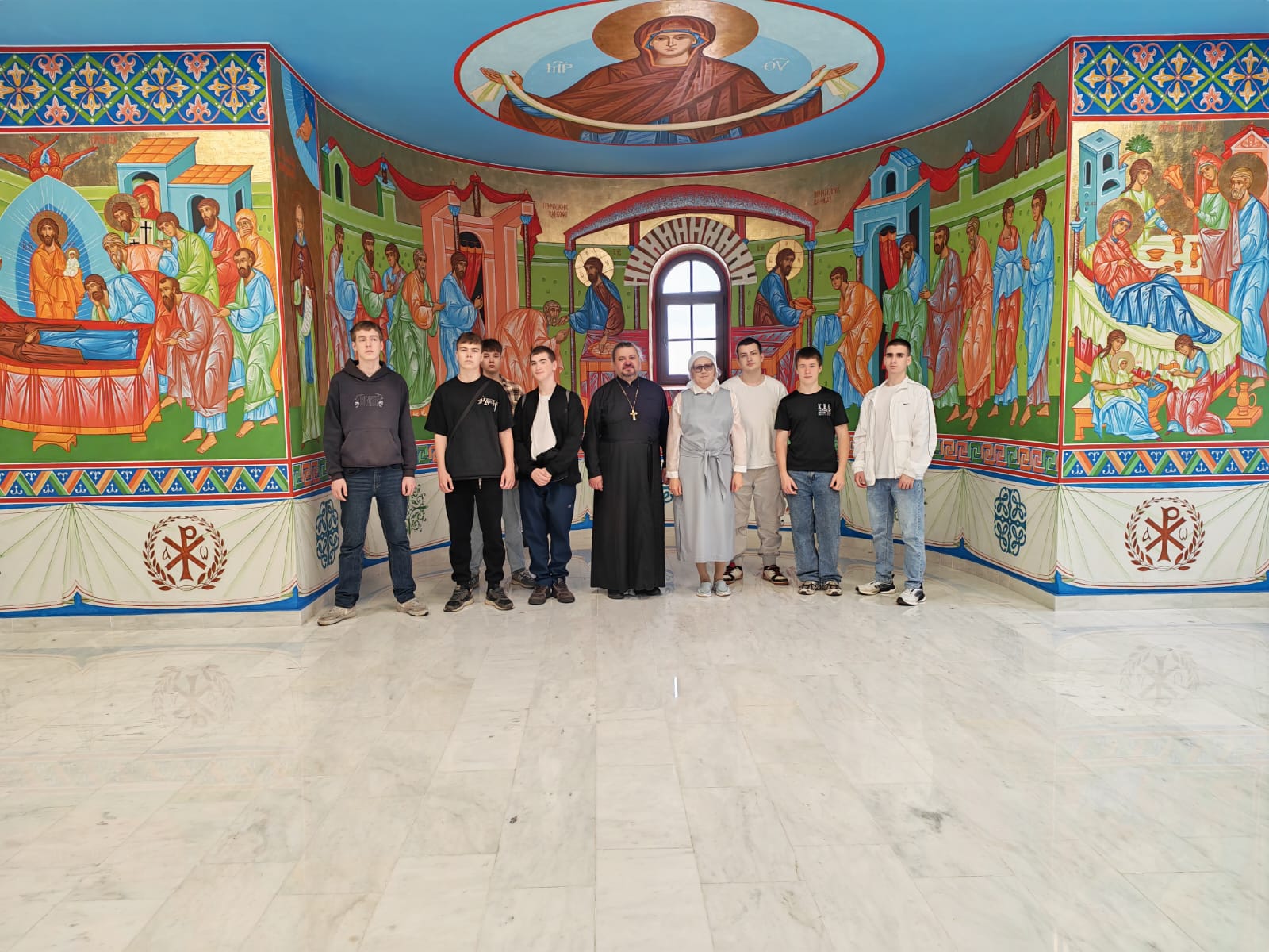 Экскурсия в храм Максима Исповедника для курсантов Моручилища.