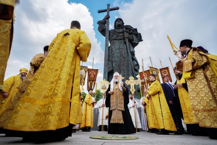 Слово Святейшего Патриарха Кирилла после молебна у памятника равноапостольному князю Владимиру в праздник Крещения Руси